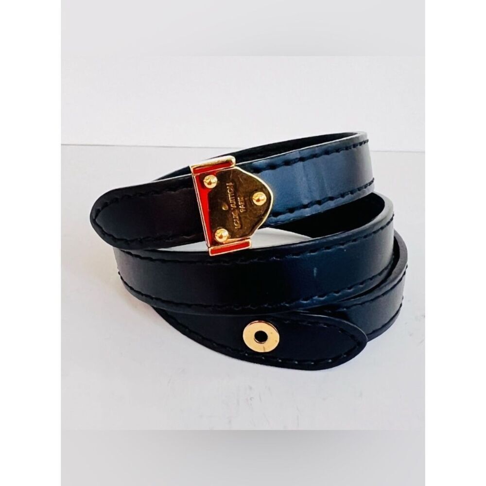 Louis Vuitton Triple Tour Vernis Wrap Bracelet